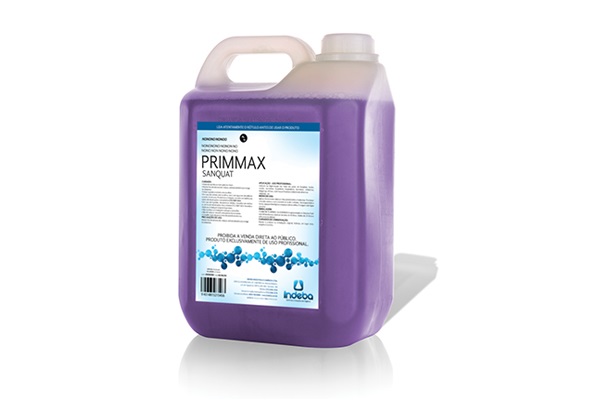 PRIMMAX SANQUAT 5L - Desinfetante Para Indústria Alimentícia.